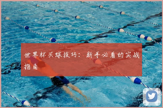 世界杯买球技巧：新手必看的实战指南