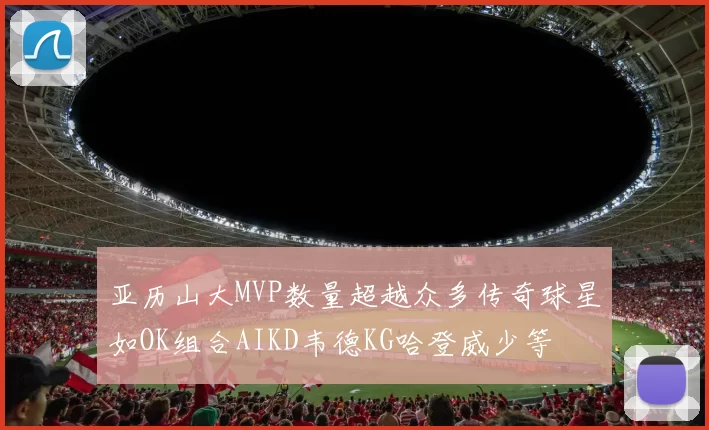 亚历山大MVP数量超越众多传奇球星如OK组合AIKD韦德KG哈登威少等