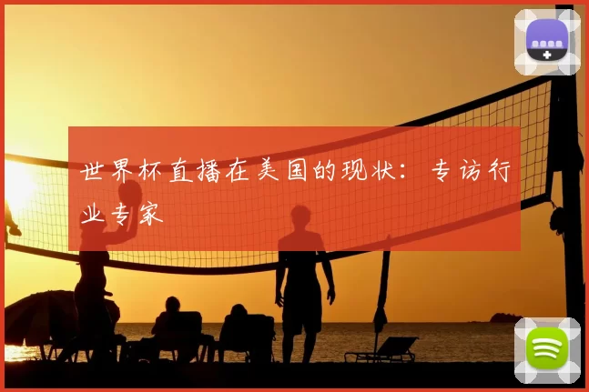 世界杯直播在美国的现状：专访行业专家